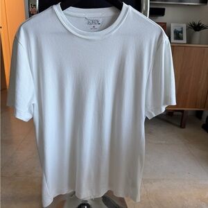 J. Crew White Short Sleeve Tee